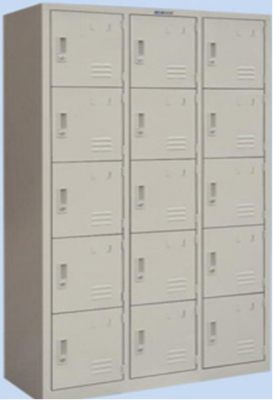 Fifteen door locker